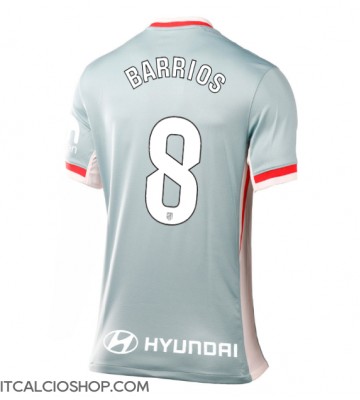 Atletico Madrid Pablo Barrios #8 Seconda Maglia Femmina 2024-25 Manica Corta